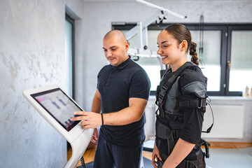 Advanced muscle stimulation training session