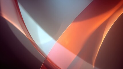 Fluid abstract forms soft orange and gray swirls background