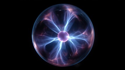 Plasma ball energy abstract science and technology background