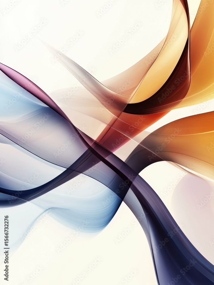 Poster premium quality image of abstract modern background with smooth lines