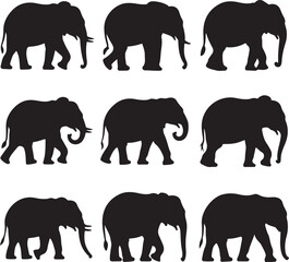 Majestic Elephant Silhouette Vector

Elephant SVG Cut File for Cricut & Laser

Walking Elephant Jungle Wildlife Clipart

Tribal Elephant Design for Tattoo or Wall Art

African Elephant Outline for Pri