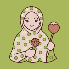 Webinar seminar islamic green gold social media post template design event promotion vector