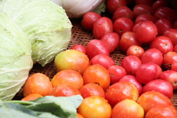 Fresh red tomatoes for cooking. High vitamin food.