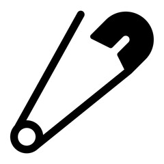 safety pin glyph icon