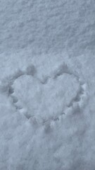 Snow with heart