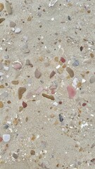 pink pebbles on the beach