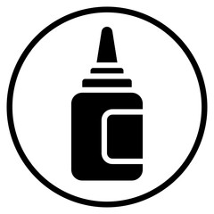 glue glyph icon