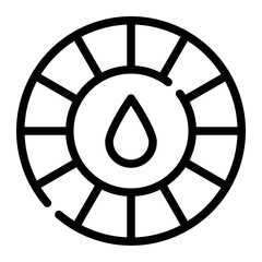 Obraz premium color palette line icon