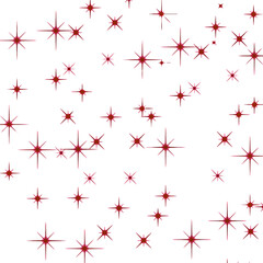 Red heart and cross vector illustration set with seamless Christmas star and snowflake pattern...
