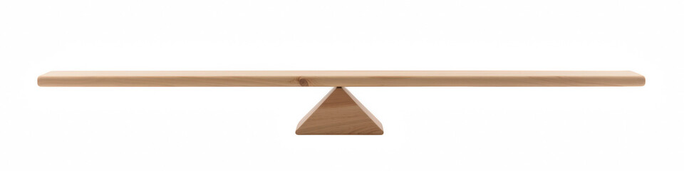 Minimalist wooden balance beam designed for fitness training and exercise. Ideal for improving...