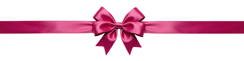 Elegant pink ribbon with bow, perfect for gift wrapping and decoration, adding touch of charm and...