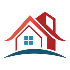 Real estate logo template. Home vector logo