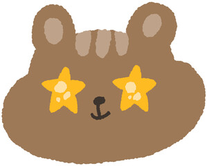 귀여운 다람쥐 감정표현 스티커