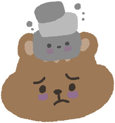 귀여운 다람쥐 감정표현 스티커