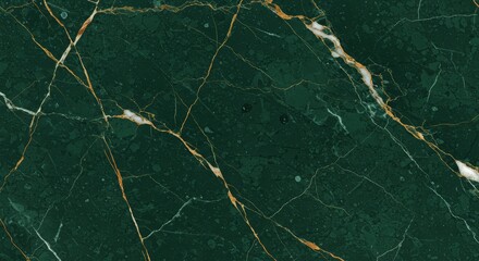 Emerald Green Marble Texture with Gold Veins - High-Resolution Background Image