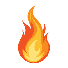 Fire flame icon vector design symbol.