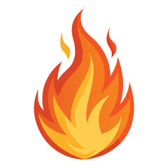 Fire flame icon vector design symbol.