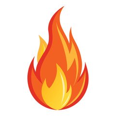Fire flame icon vector design symbol.