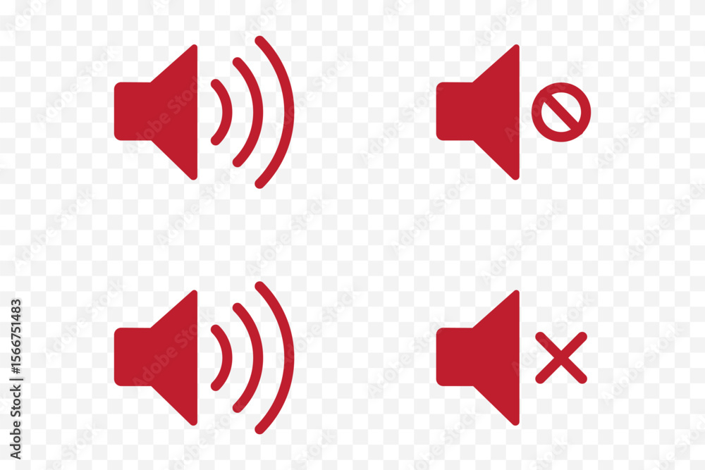Poster volume icon vector. audio speaker volume icon. speaker icon set. modern and minimalist speaker icons