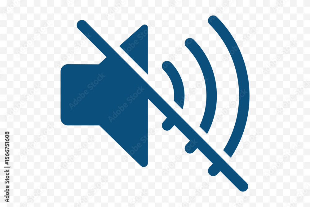 Poster sound off icon set. simple sound volume and audio mute mark symbol design illustration. mute audio v