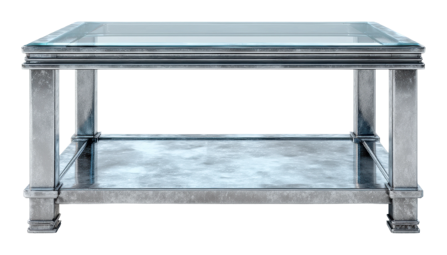 Stylish glass coffee table for modern living room elegant design