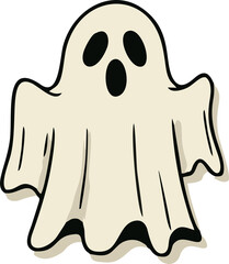 Halloween Ghost Vector Illustration