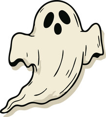 Halloween Ghost Vector Illustration