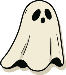 Halloween Ghost Vector Illustration