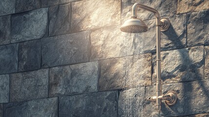 Luxurious shower experience, modern bathroom with rainfall and handheld shower head for ultimate relaxation