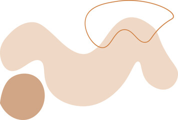 Obraz premium Brown Blob Abstract Decorative