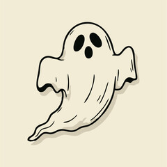 Halloween Ghost Vector Illustration