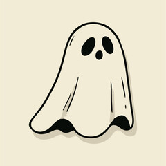 Halloween Ghost Vector Illustration