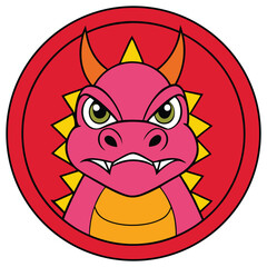 The Angry Dragon Monster Mascot Logo Design