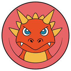 The Angry Dragon Monster Mascot Logo Design