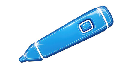 Shiny Blue Marker Pen Icon