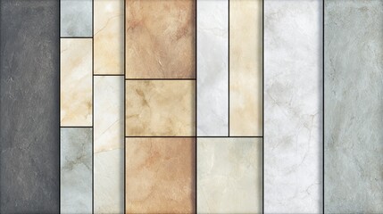 Exquisite marble tiles collection, explore diverse colors and polished stone surfaces for elegant interior design