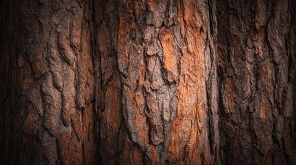 Obraz premium Golden sunlight piercing through a majestic tree trunk, captivating display of nature's beauty