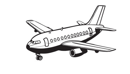 airplane isolated on white