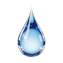 Luminous Water Drop with Cosmic Reflection