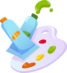 Chemical Art Stuff School Supplies Illustration
