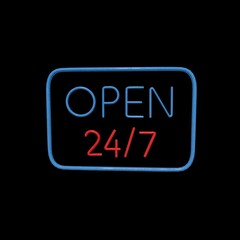 Open Neon Sign 3D model
