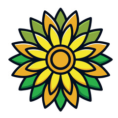 design logo icon  illustration vector  flower