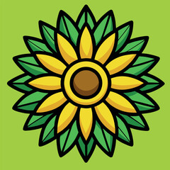design logo icon  illustration vector  flower