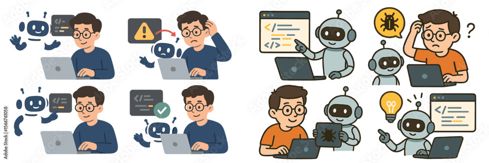 Poster understanding ai problem solving through engaging collaboration in a digital workspace setting