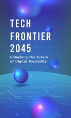 Futuristic Digital Gate Technology Background