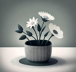 vase with flowers