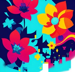 abstract floral background