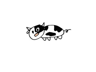 vector image of a Cow

