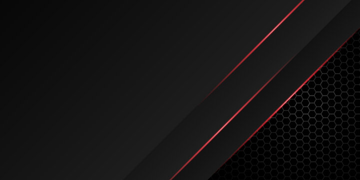 Abstract red, black metal neutral line light silver with red overlap layers background. graphic line motion energic, sporty, technology.metallic design modern futuristic background vector illustration