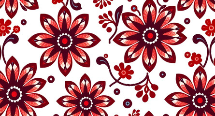 fabric floral illustration, repeating flower pattern, floral surface design, floral textile vector, seamless botanical design, fabric pattern vector, decorative flower pattern, flower textile art, sea